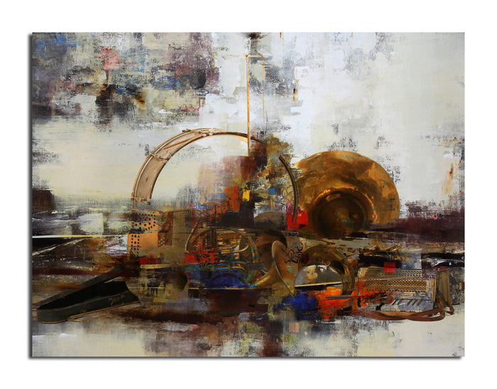 Muzik No. 19'  Wrapped Canvas Wall Art