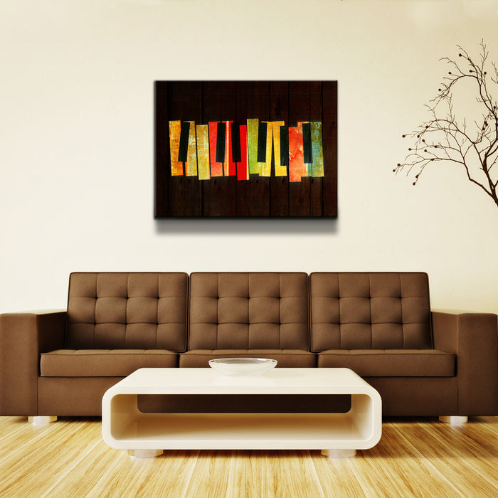 Muzik'  Wrapped Canvas Wall Art