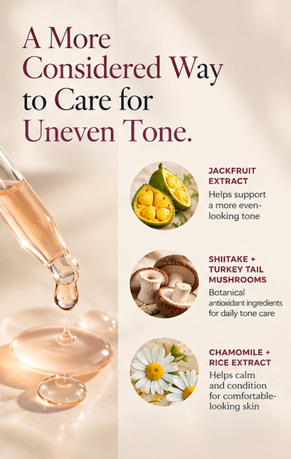 MYCO-LUMEN key ingredients: jackfruit extract, shiitake and turkey tail mushrooms, chamomile and rice extract