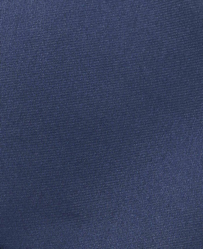 Men's Navy Vegan Tie fabric detail