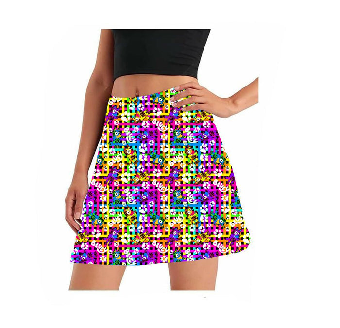 Neon dog skort