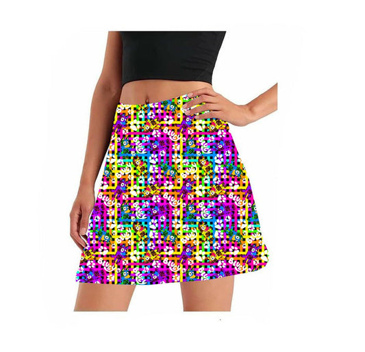 Neon dog skort
