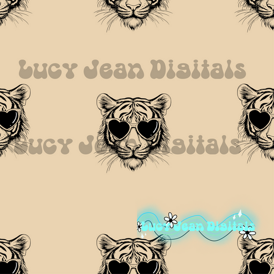 Neutral Tiger Seamless File