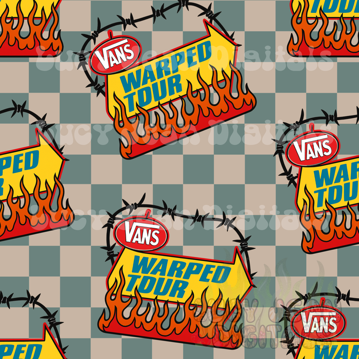 OG band tour barbed wire Seamless File