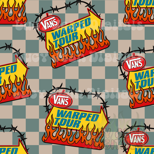OG band tour barbed wire Seamless File