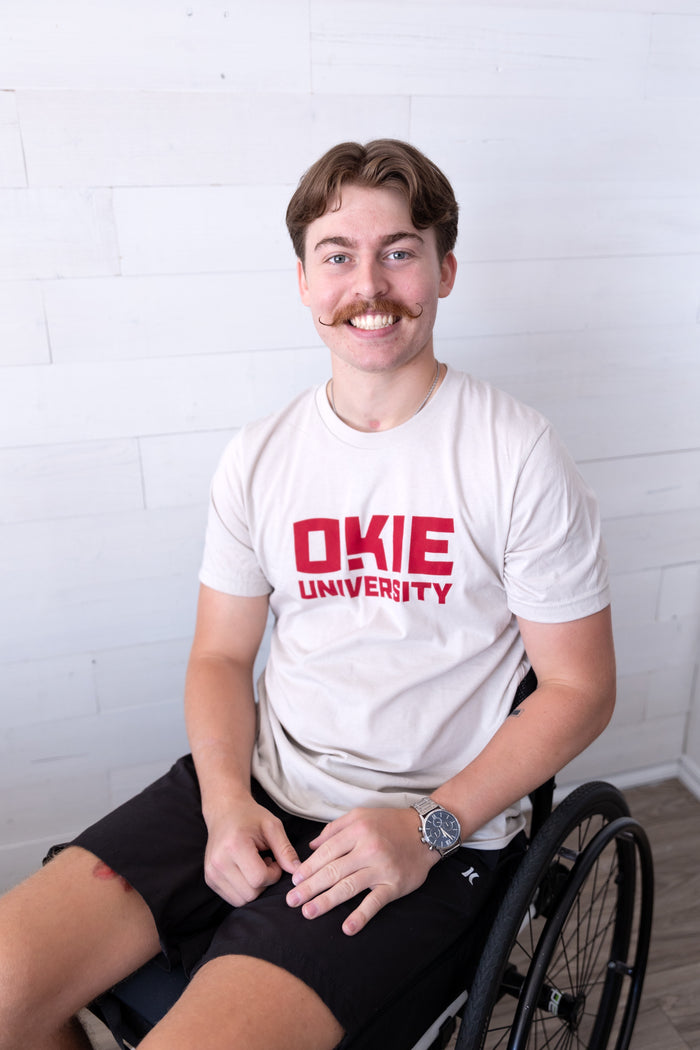 Okie University Graphic Tee Grey