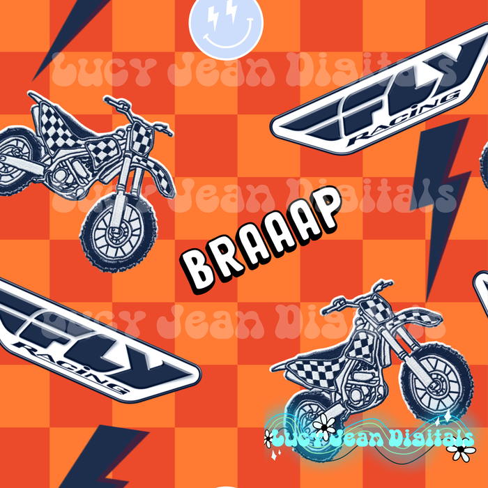 Orange Fly Moto Seamless File