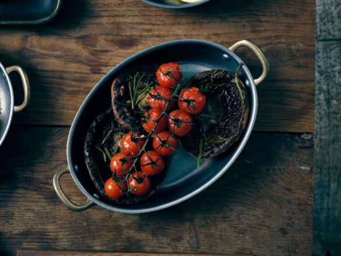 Oval Dish Vintage Steel 20.75 x 15.75cm (Box Of 6)