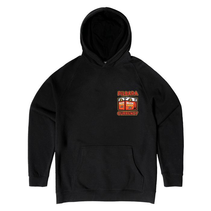 Pilbara Currency 2 Hoodie Black Hoodie Bush Chook