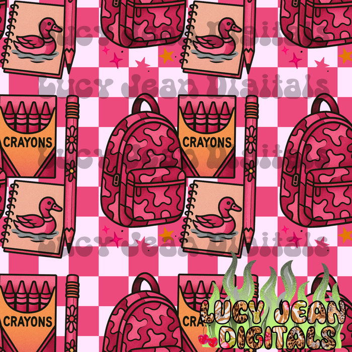 Pink Camo school Seamless File