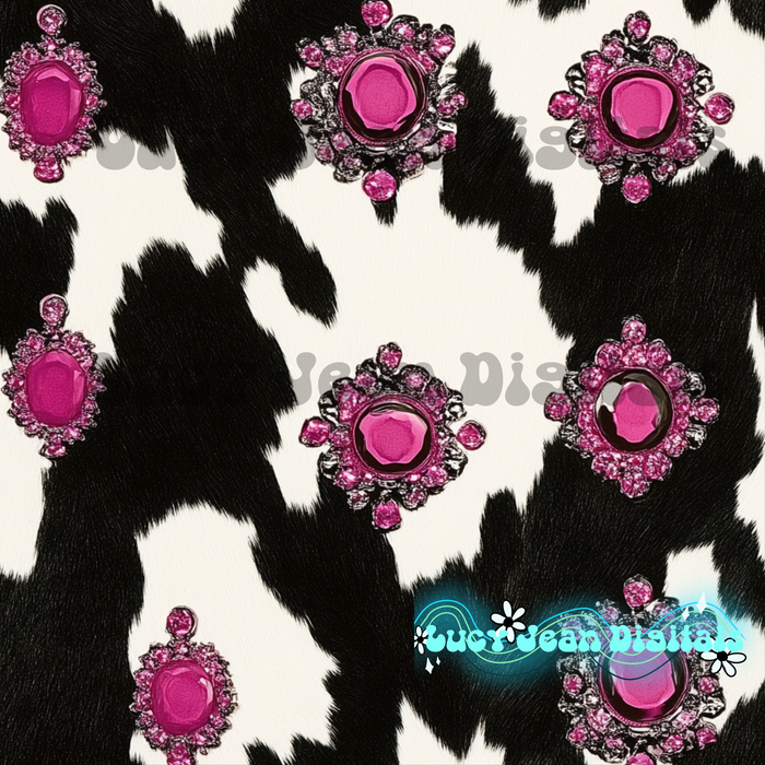 Pink cow hide Seamless File