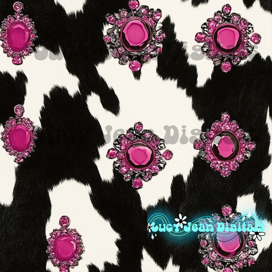 Pink cow hide Seamless File