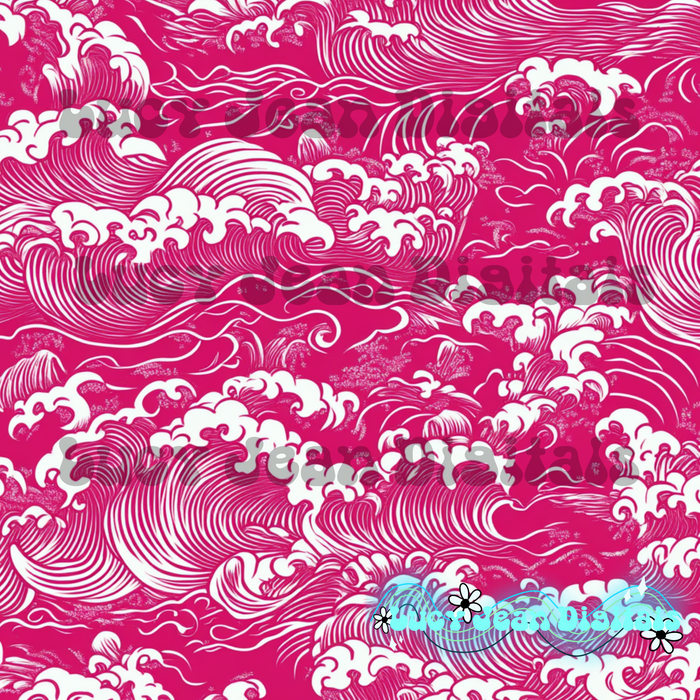 Pink waves seamless file