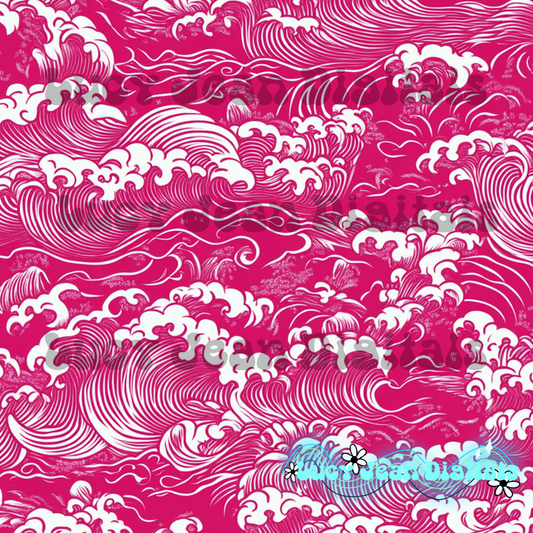 Pink waves seamless file