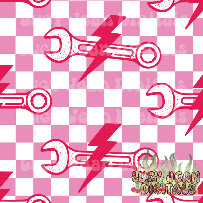 Pink Wrench checkered Seamless File