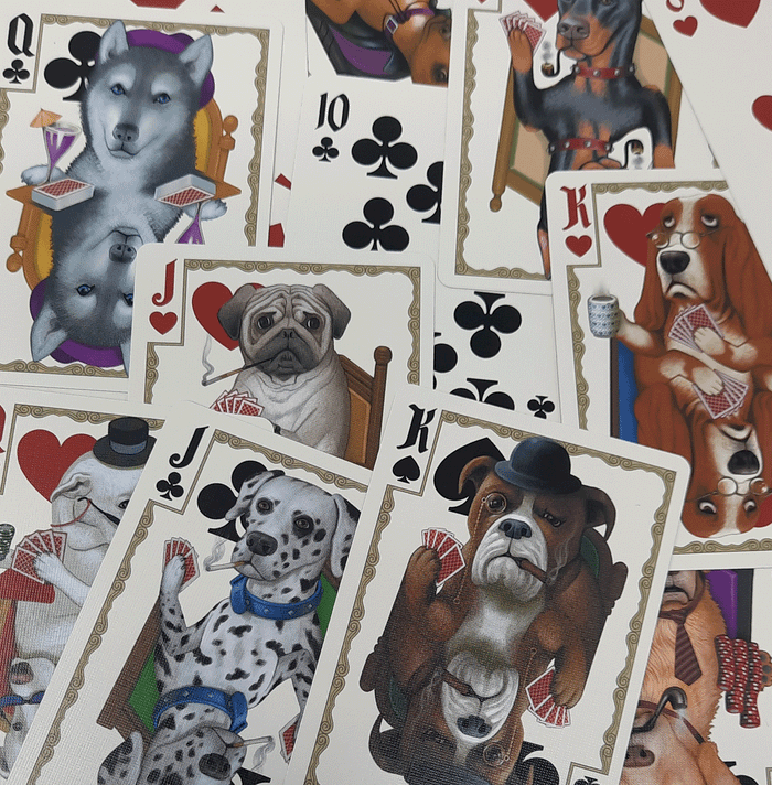 PlayingCardDecks.com-Poker Dogs Bicycle Playing Cards