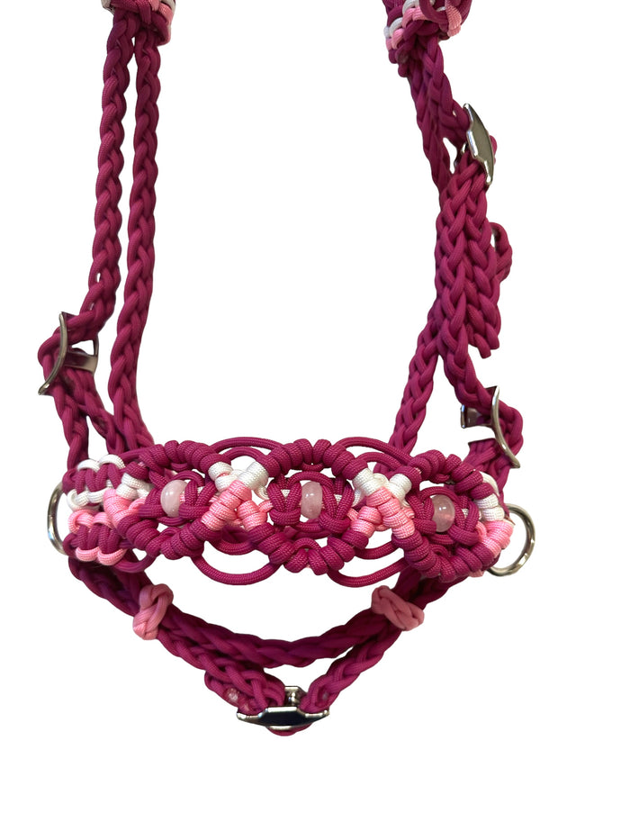 Pony Set- pink with rose quartz gemstones