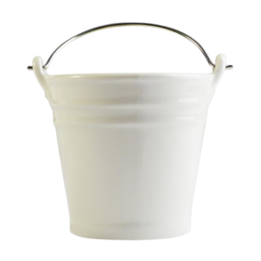 Porcelain Bucket 10.5cm x 5.5cm x 9.8cm