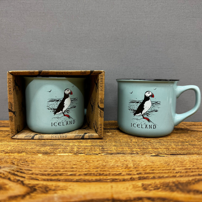 Puffin - Mini Mug - Green
