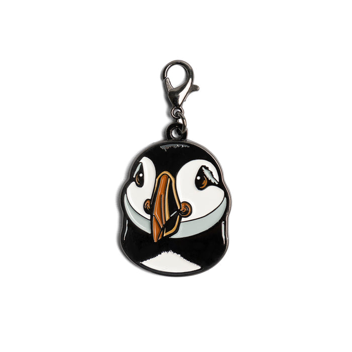 Puffin Head Side - Zipper Puller