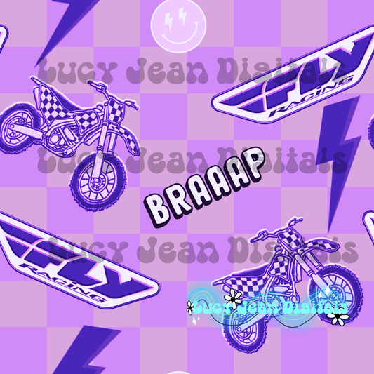 Purple Fly Moto Seamless File