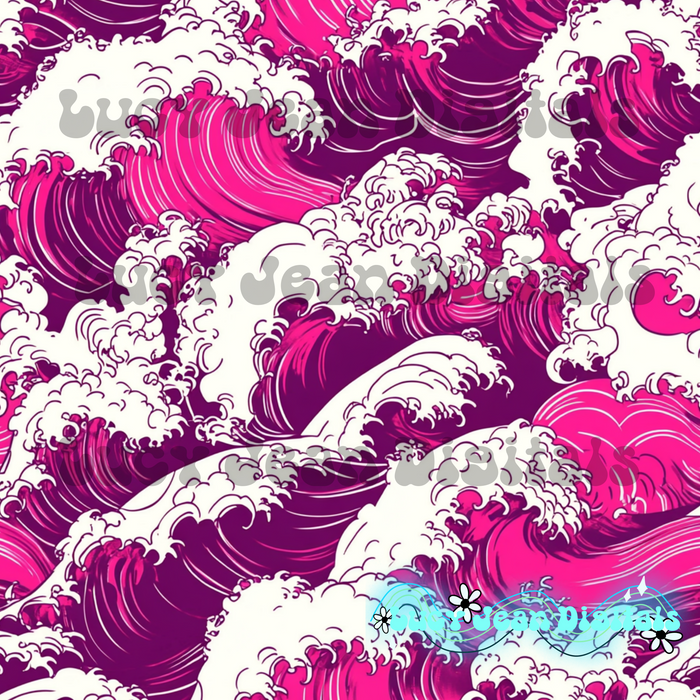 Purple Pink waves seamless file