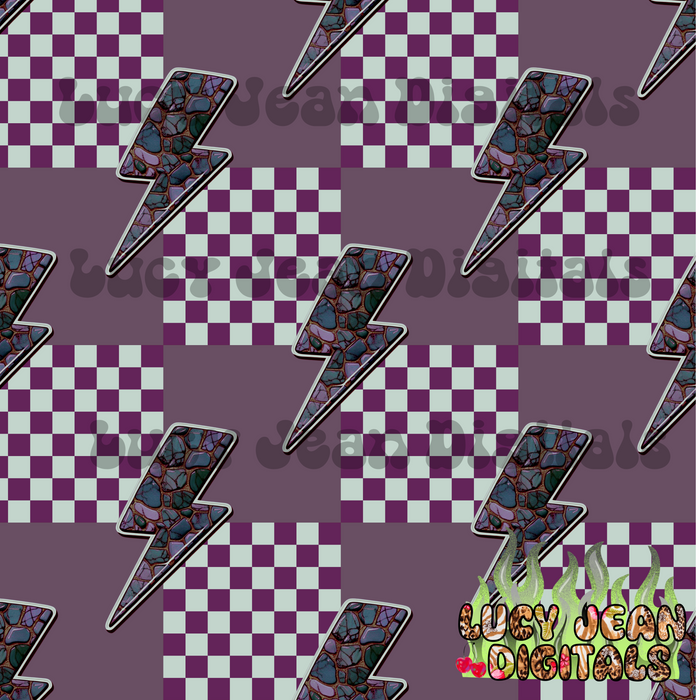 Purple western lightening Bolts Seamless File