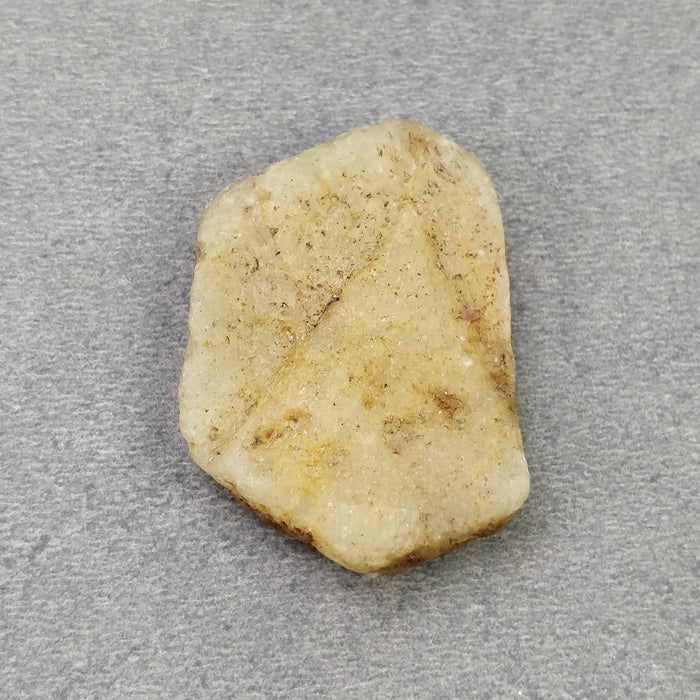 RECORD KEEPER Yellow SAPPHIRE Gemstone Crystal : 84.90cts Natural Untreated Triangle Formative Sapphire Specimen 36*26mm