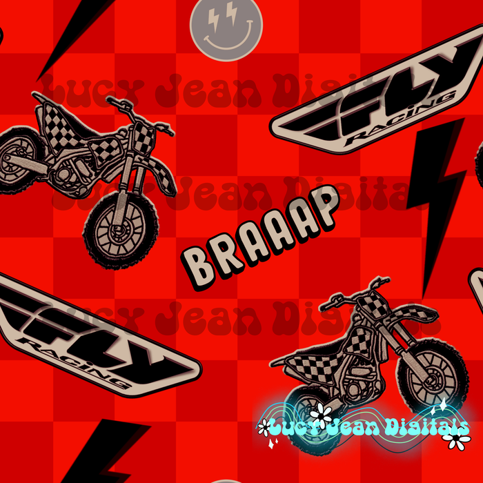 Red Fly Moto Seamless File