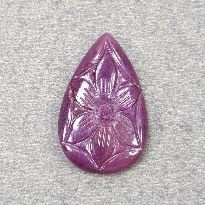 Hand Carved Ruby