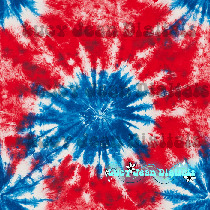 Red/White/Blue Tie Dye Seamless File