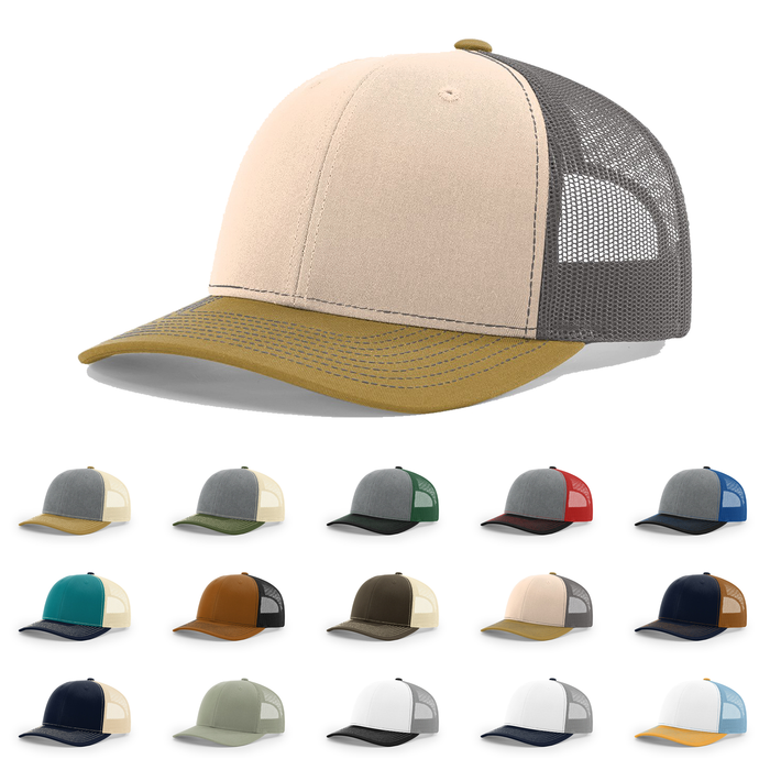 Richardson 112 Trucker Hat - NEW Colors: Caramel/Black