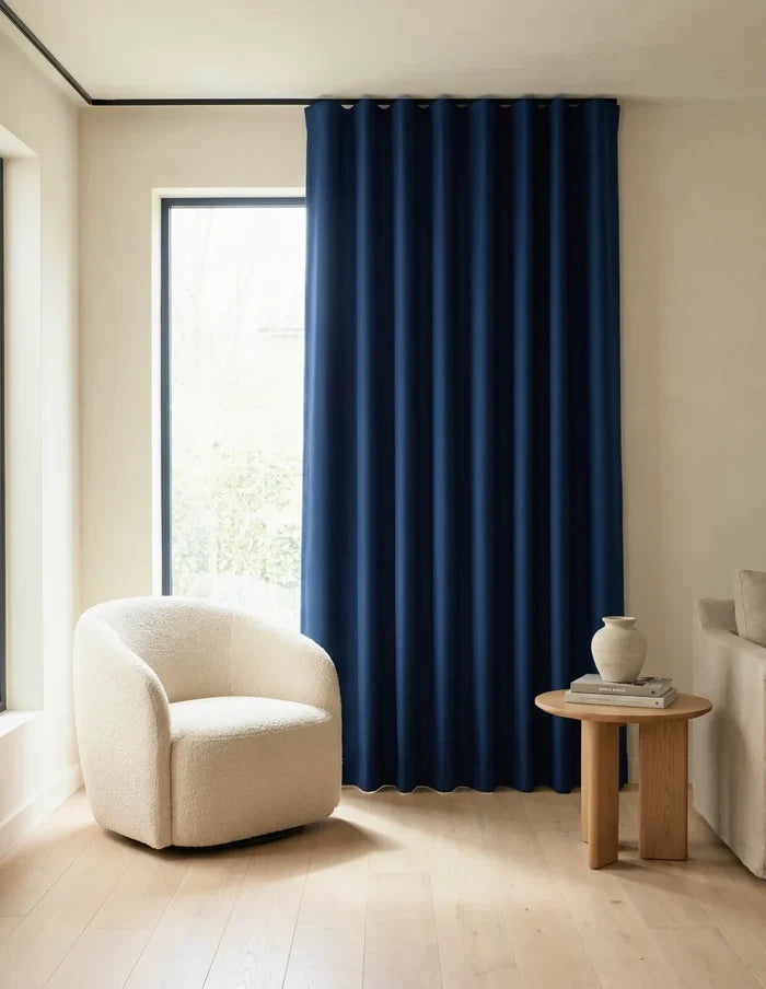 Rideau Occultant Thermique et Phonique - Bleu Marine