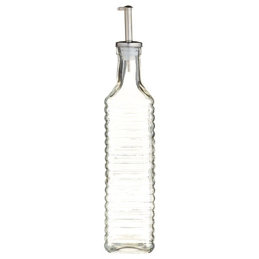 Ridged Glass Oil Bottle 550ml
