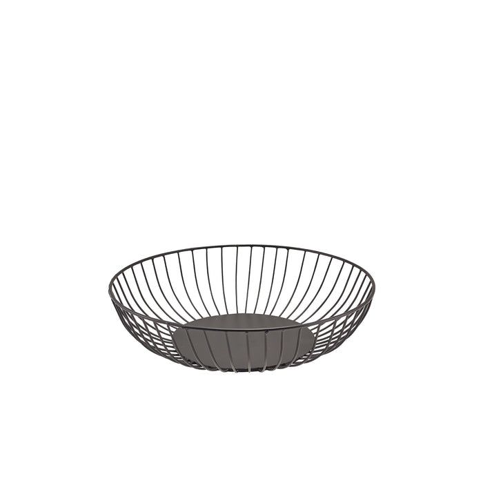 Round Wire Basket Black 27Cm X 7Cm