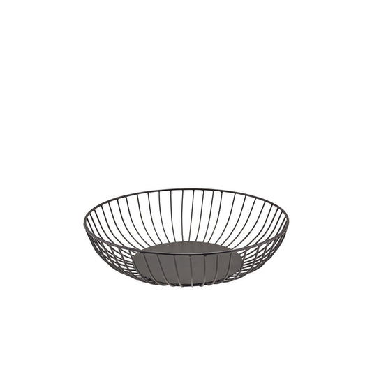 Round Wire Basket Black 27Cm X 7Cm