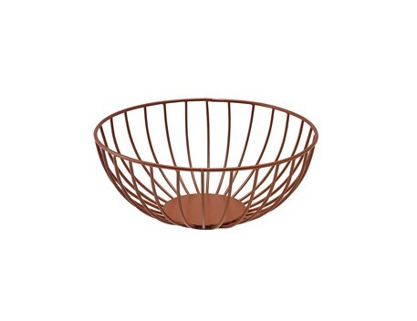 Round Wire Basket Copper 20 x 8cm