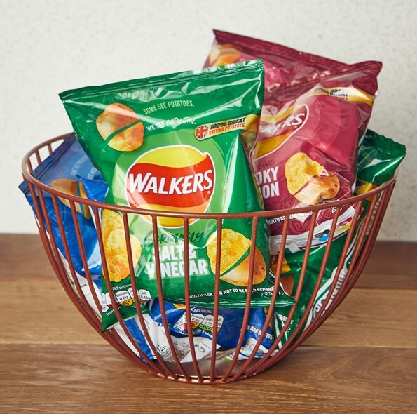 Round Wire Basket Copper 24 x 13cm