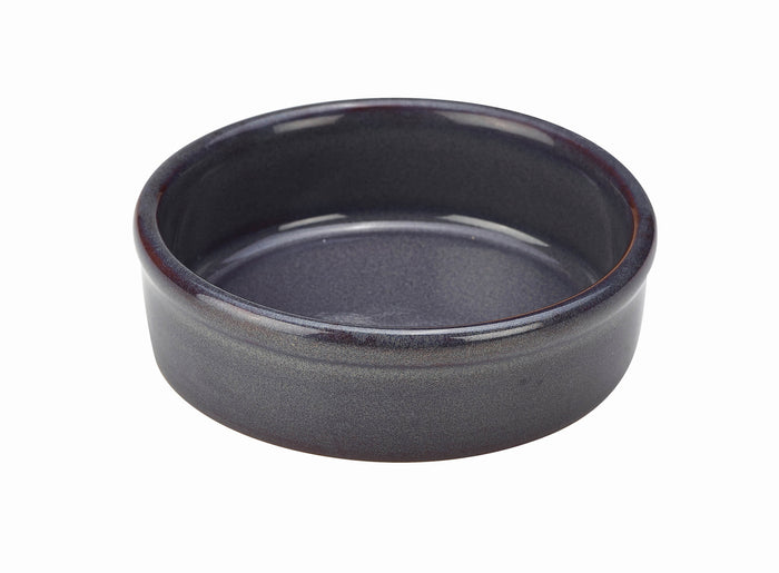 Rustic Stoneware Tapas Dish 14.5Cm Blue