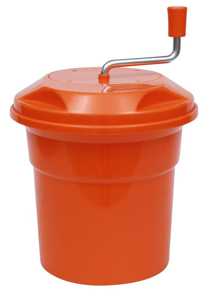 Salad Spinner 25Ltr Manual 43cm Top Dia 51cm High Orange