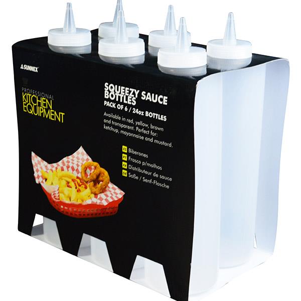 Sauce Bottle Clear 24oz/680ml