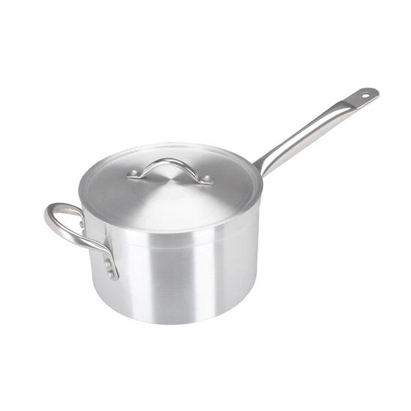 Saucepan Aluminium Medium Duty With Lid 24cm 7Lt