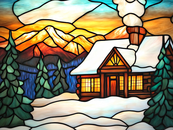 Serene Winter Cabin Retreat