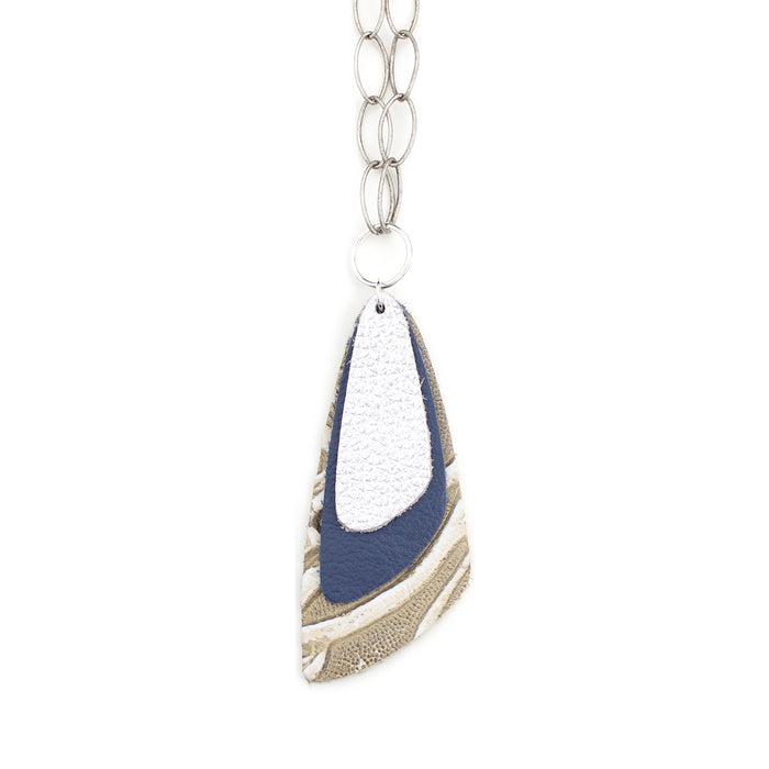 Silver Triple Descent Necklace