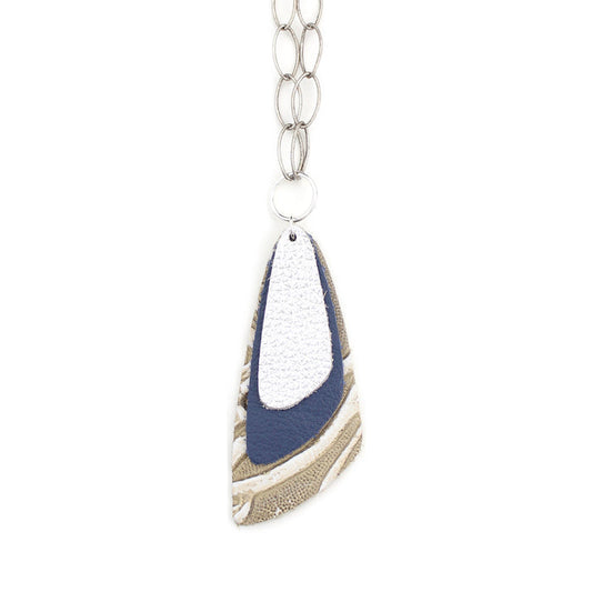 Silver Triple Descent Necklace