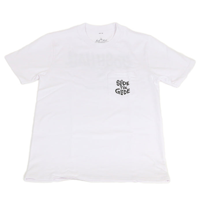 Slide the Glide Pocket Tee in White by Yusuke Hanai