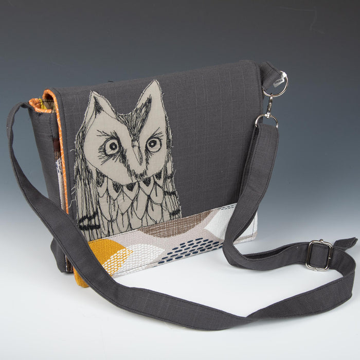 Small Yellow Owl Messenger Bag
