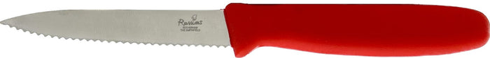 Smithfield 10cm Serrated Vegetable Knife Coloured Samprene Handle
