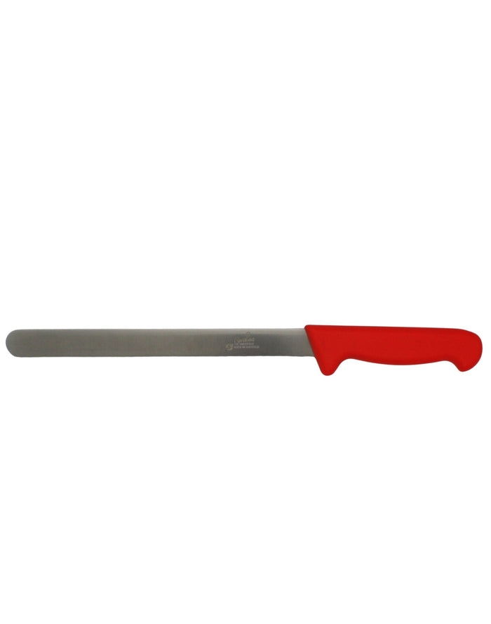Smithfield 25Cm Serrated Carver Coloured Samprene Handle