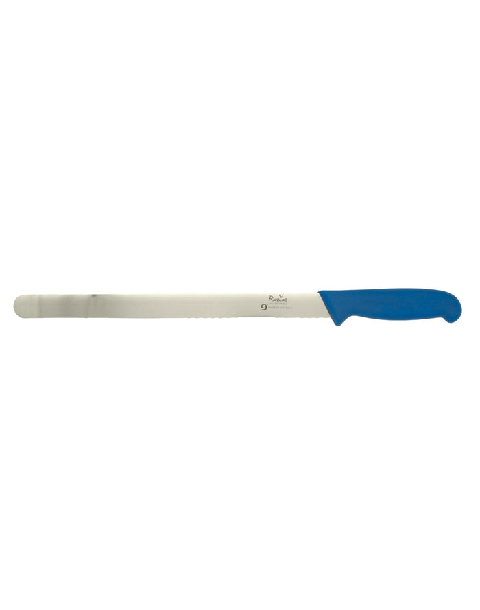 Smithfield 30Cm Serrated Carver Coloured Samprene Handle